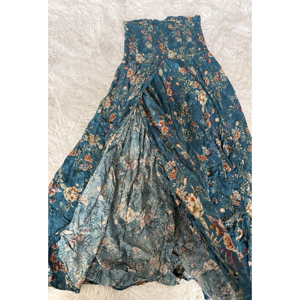 Natural Life XS/S Green Floral Smock Top Skirt/ Dress. Beautiful Item - Picture 7 of 10